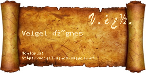Veigel Ágnes névjegykártya